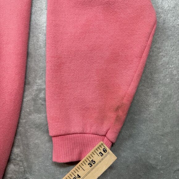 Vintage Lee Heavyweight Sweatshirt Women’s XL Pink Floral Wheel Barrel Garden - Picture 8 of 9